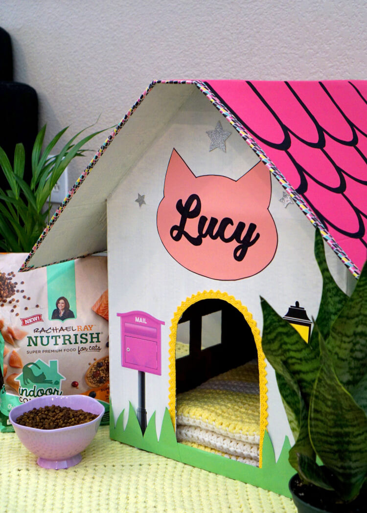 Best ideas about DIY Cat House
. Save or Pin DIY Cardboard Cat House Happiness is Homemade Now.