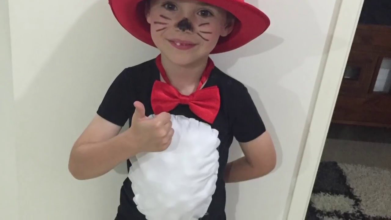 Best ideas about DIY Cat In The Hat Costume
. Save or Pin BASIC HOMEMADE CAT IN THE HAT COSTUME Now.