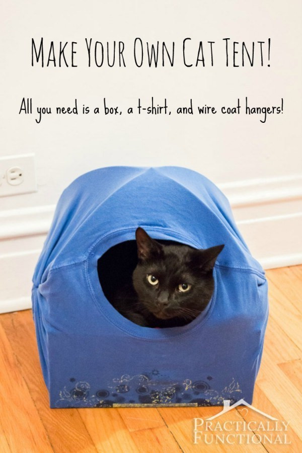 Best ideas about DIY Cat Tent
. Save or Pin How to make a recycled material cat tent – Recycled Crafts Now.