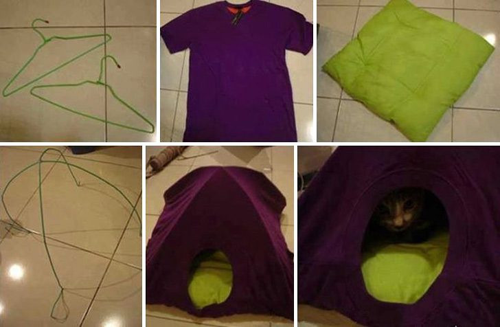 Best ideas about DIY Cat Tent
. Save or Pin How to Make Old T shirt Cat Tent DIY & Crafts Handimania Now.