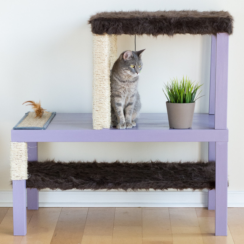 Best ideas about DIY Cat Tree Ikea
. Save or Pin Make a Homemade Cat Condo Using LACK Tables IKEA Hackers Now.