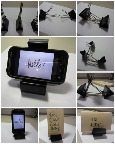 Best ideas about DIY Cell Phone Stand
. Save or Pin How to easily make your best smart phone holder with three Now.