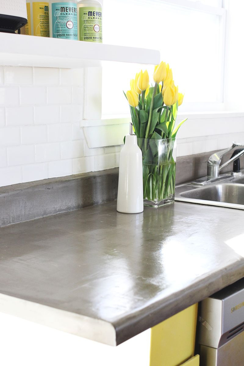 Best ideas about DIY Cement Counter Tops
. Save or Pin Concrete Countertop DIY – A Beautiful Mess Now.