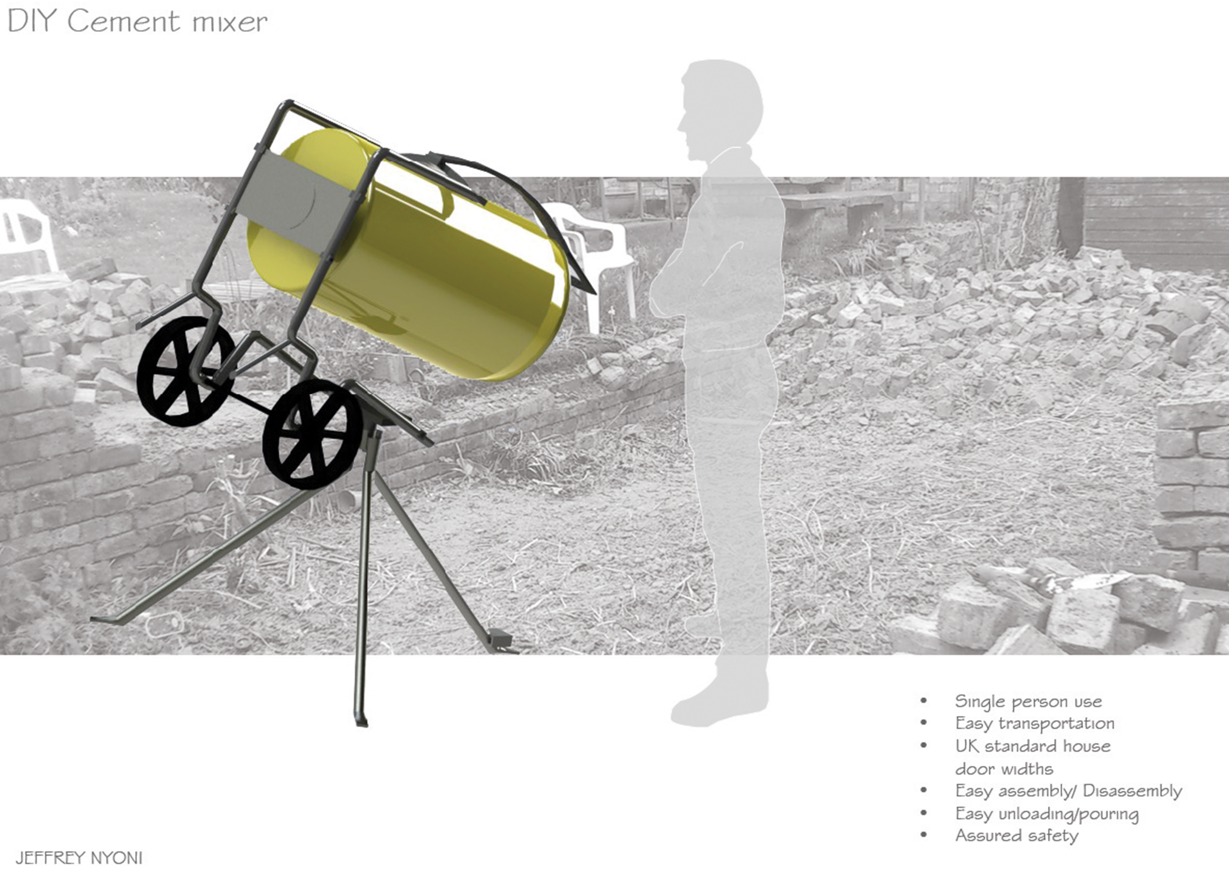 Best ideas about DIY Cement Mixer
. Save or Pin DIY Cement mixer presentation board Now.