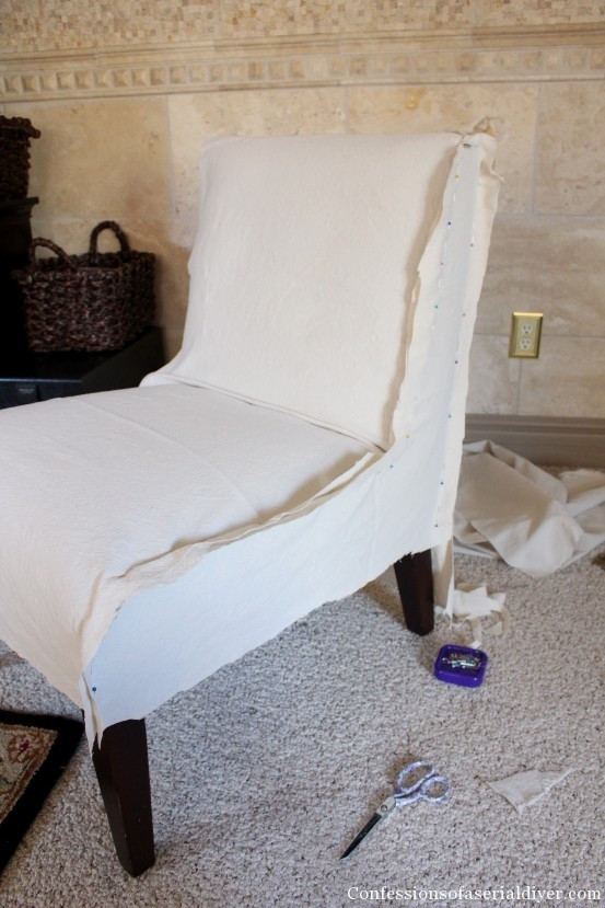 Best ideas about DIY Chair Covers
. Save or Pin Slipcovering an Armless Accent Chair Now.