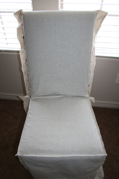 Best ideas about DIY Chair Covers
. Save or Pin Ruthie be Maude DIY Stenciled Parson Chair Slipcovers Now.
