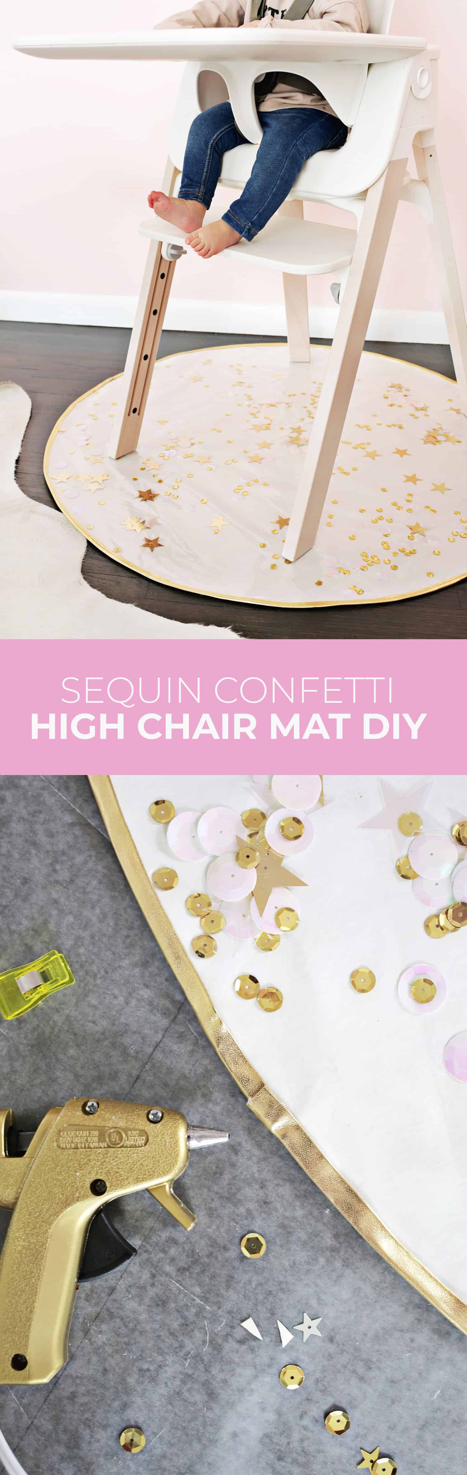 Best ideas about DIY Chair Mat
. Save or Pin Sequin Confetti High Chair Mat DIY A Beautiful Mess Now.