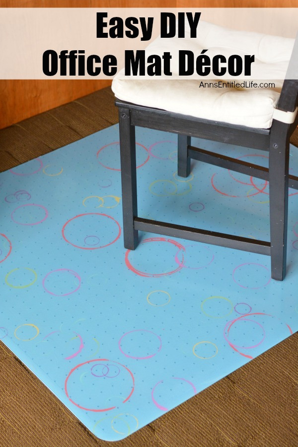 Best ideas about DIY Chair Mat
. Save or Pin Easy DIY fice Mat Decor Now.