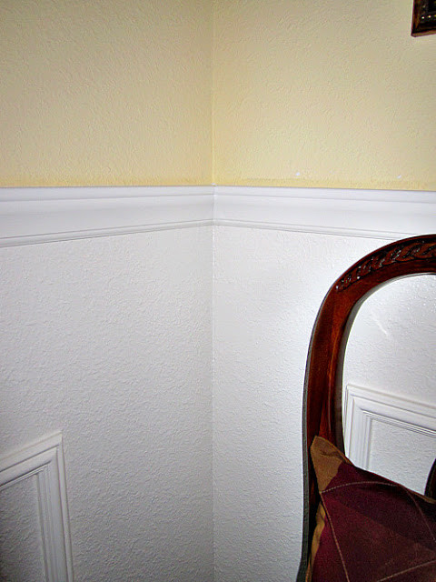 Best ideas about DIY Chair Rail
. Save or Pin DIY Faux Wainscoting in the Dining Room At The Picket Fence Now.