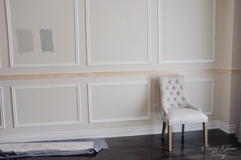Best ideas about DIY Chair Rail
. Save or Pin Restoration Hardware Inspired DIY Wainscoting & Chair Rail Now.