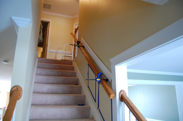 Best ideas about DIY Chair Rail
. Save or Pin Installing Chair Rail Up Staircase Carpentry DIY Now.
