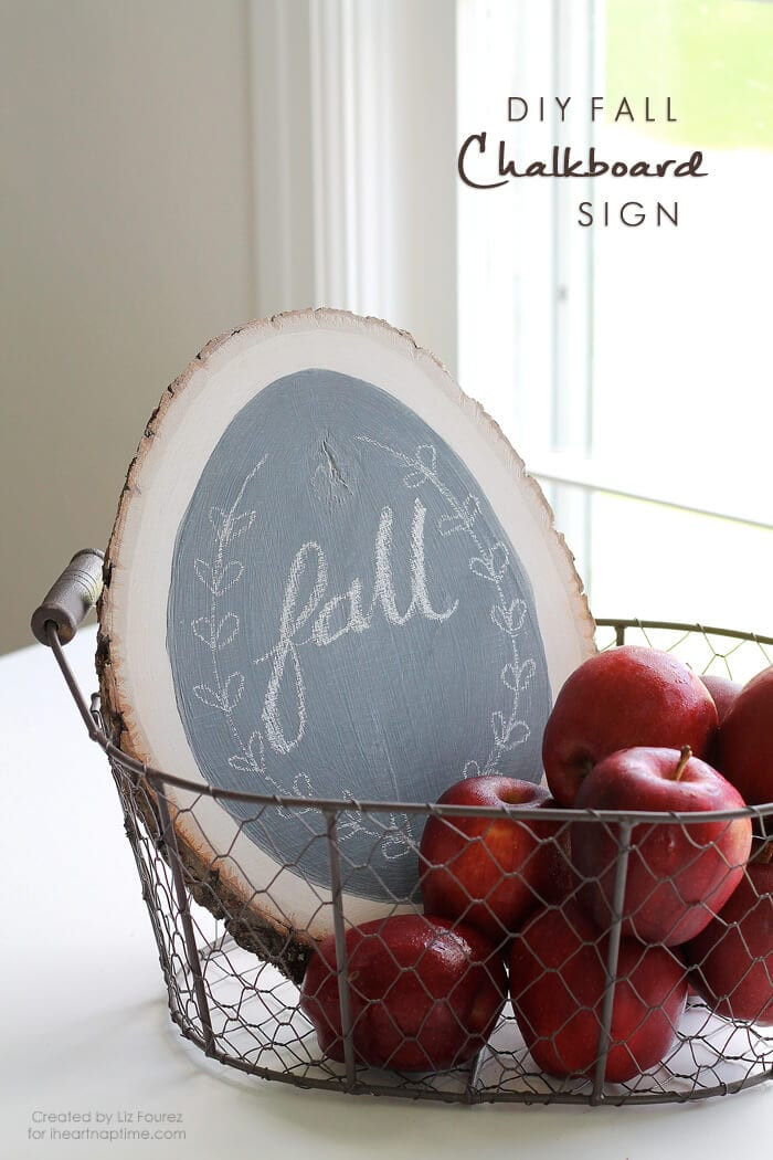 Best ideas about DIY Chalkboard Sign
. Save or Pin DIY Fall Chalkboard Sign I Heart Nap Time Now.