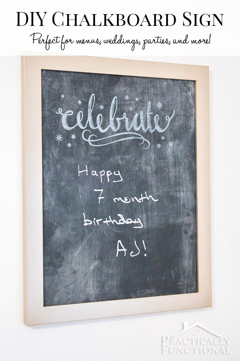 Best ideas about DIY Chalkboard Sign
. Save or Pin DIY Chalkboard Sign Now.