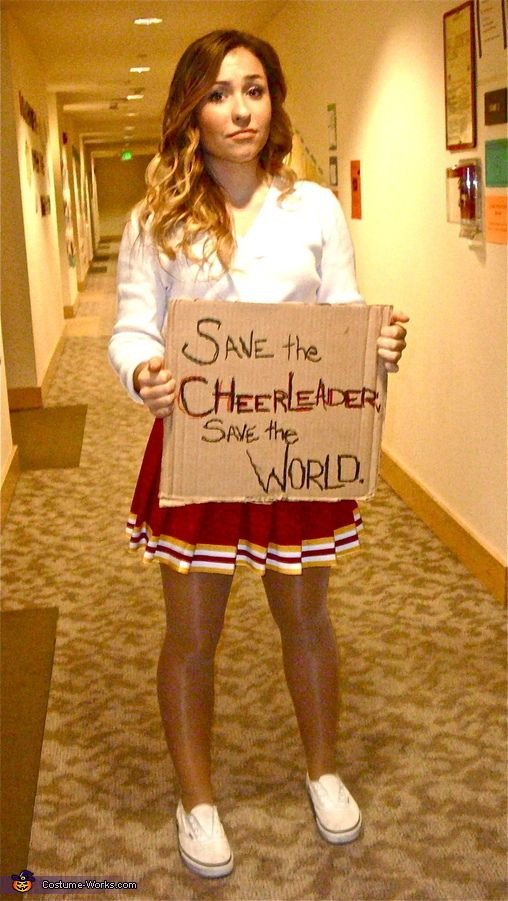 Best ideas about DIY Cheerleader Costume
. Save or Pin Heroes Cheerleader Halloween Costume Contest at Costume Now.
