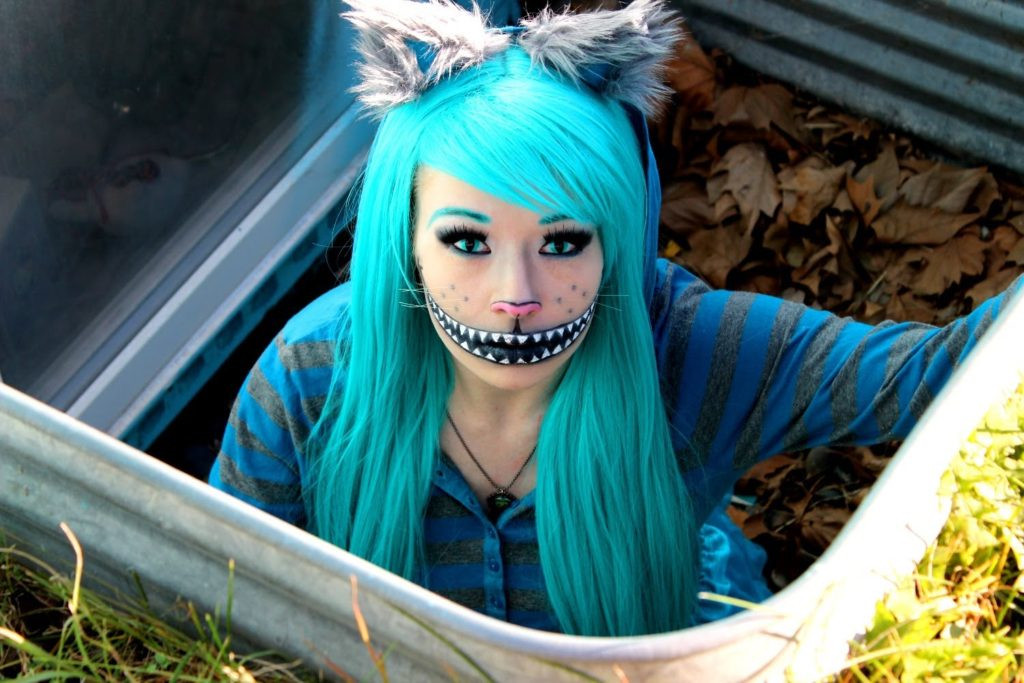 Best ideas about DIY Cheshire Cat Costume
. Save or Pin 12 Incredible DIY Halloween Make Up Ideas Now.