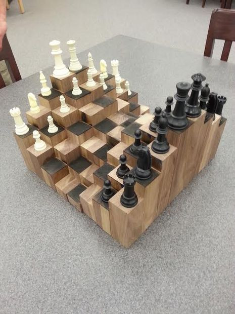 Best ideas about DIY Chess Table
. Save or Pin 3D Chess Board Woodworking Now.