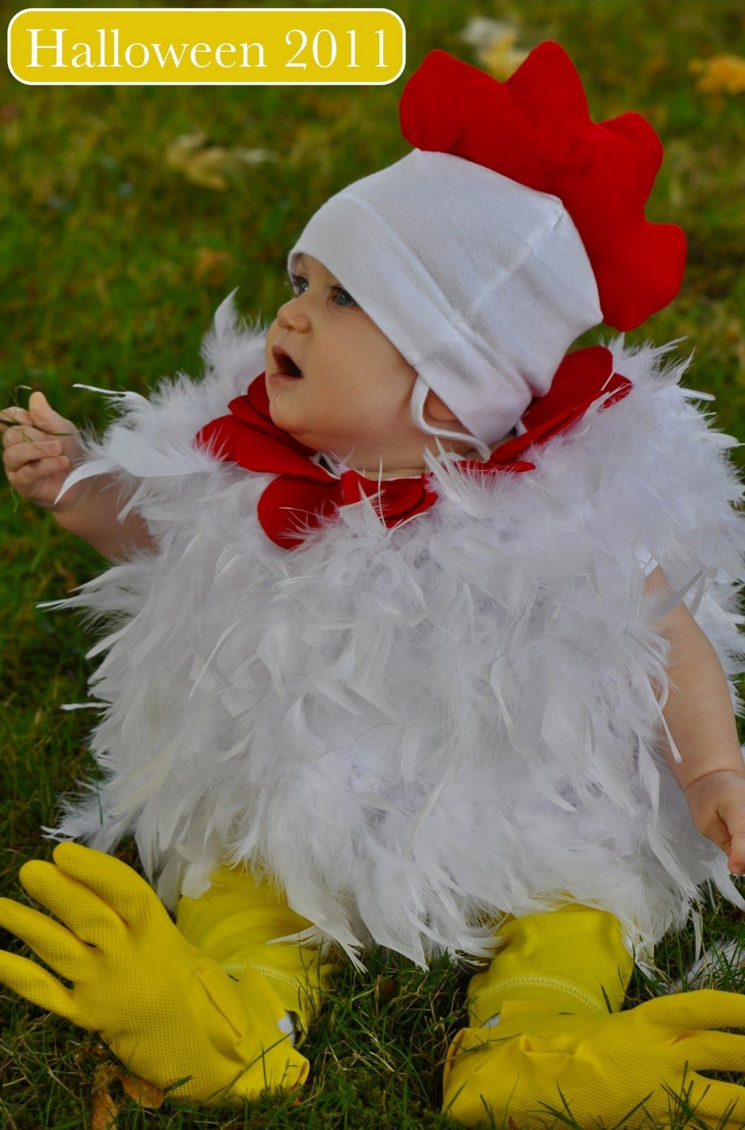 Best ideas about DIY Chicken Costume
. Save or Pin DIY Halloween costume for baby and toddler chicken Now.