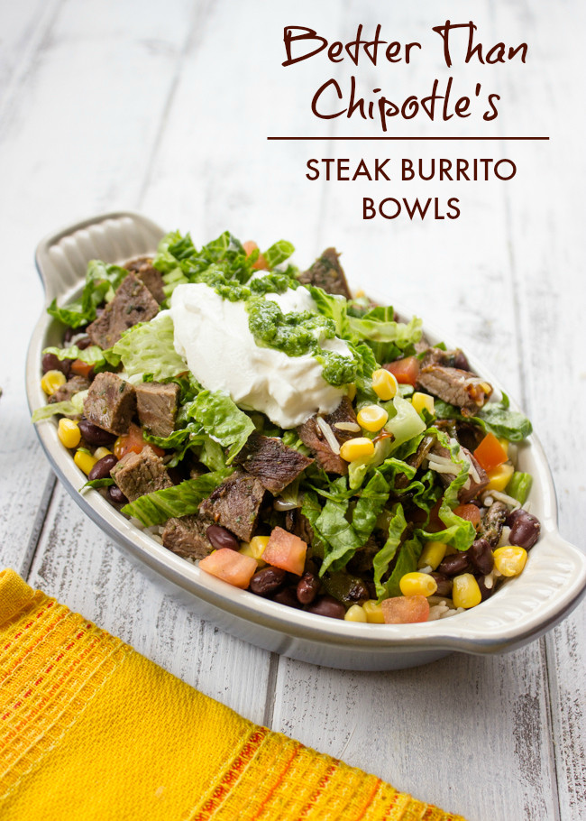 Best ideas about DIY Chipotle Bowl
. Save or Pin Better Than Chipotle Homemade Steak Burrito Bowls Now.