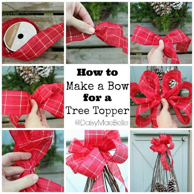 Best ideas about DIY Christmas Bow
. Save or Pin DIY Tree Topper Bow s and for Now.