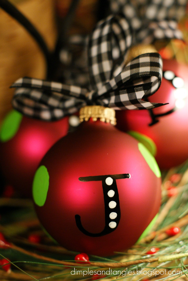 Best ideas about DIY Christmas Bulbs
. Save or Pin Personalized Ornaments Dimples and Tangles Now.