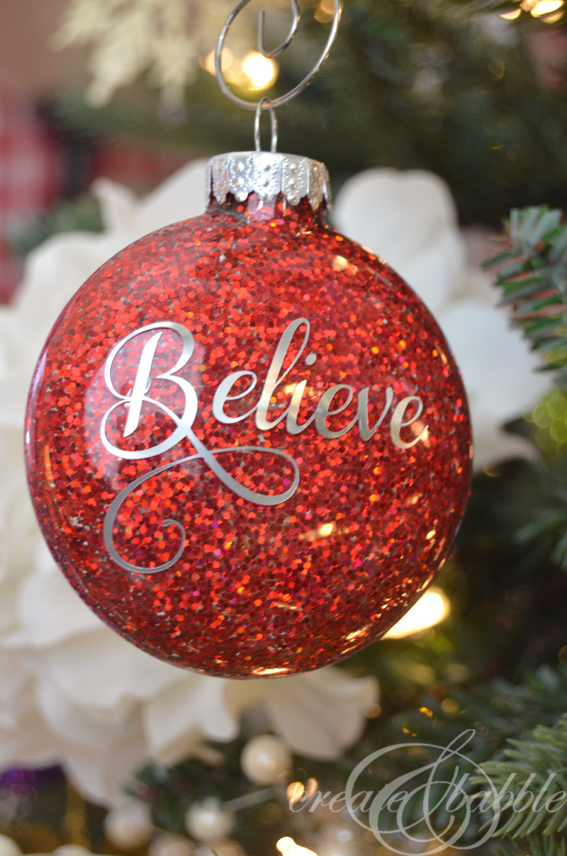 Best ideas about DIY Christmas Bulbs
. Save or Pin DIY Glitter Christmas Ornaments Create and Babble Now.