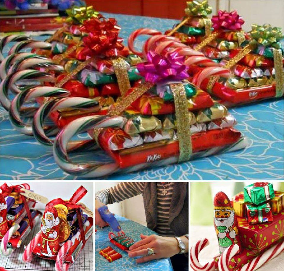 Best ideas about DIY Christmas Candy
. Save or Pin Candy Cane Sleighs DIY for Christmas Now.