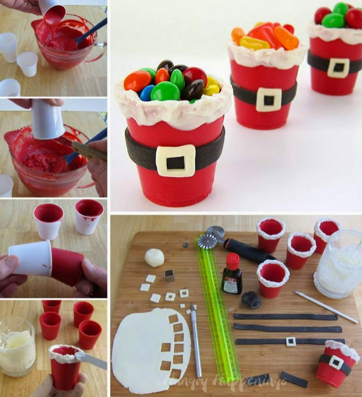 Best ideas about DIY Christmas Candy
. Save or Pin Edible Santa Suit Candy Cups Now.