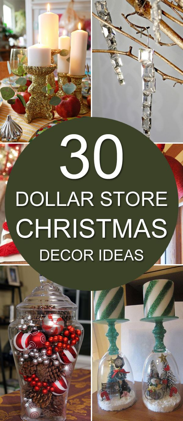 Best ideas about DIY Christmas Decor Ideas
. Save or Pin 30 Dollar Store Christmas Decor Ideas Now.