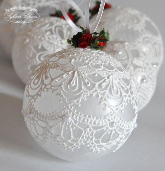 Best ideas about DIY Christmas Lace
. Save or Pin White lace on white … Now.