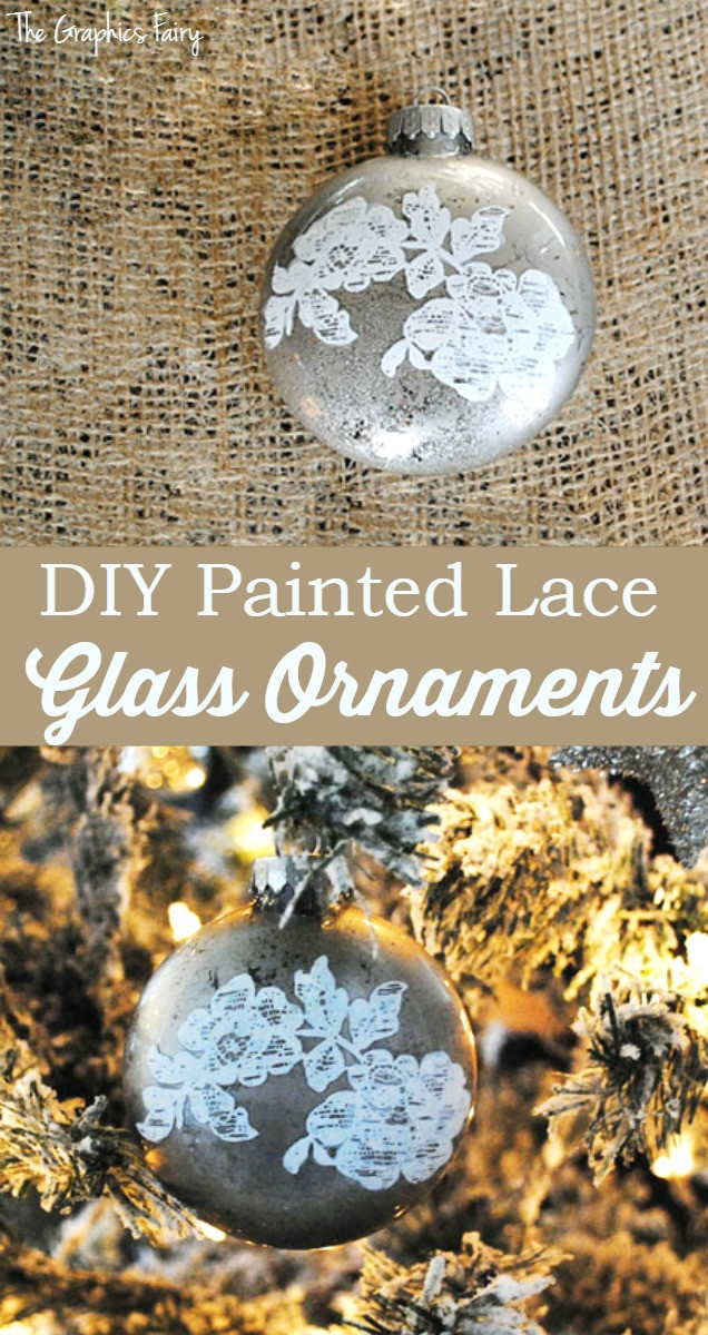 Best ideas about DIY Christmas Lace
. Save or Pin Make Some Painted Lace Glass Ornaments The Graphics Fairy Now.