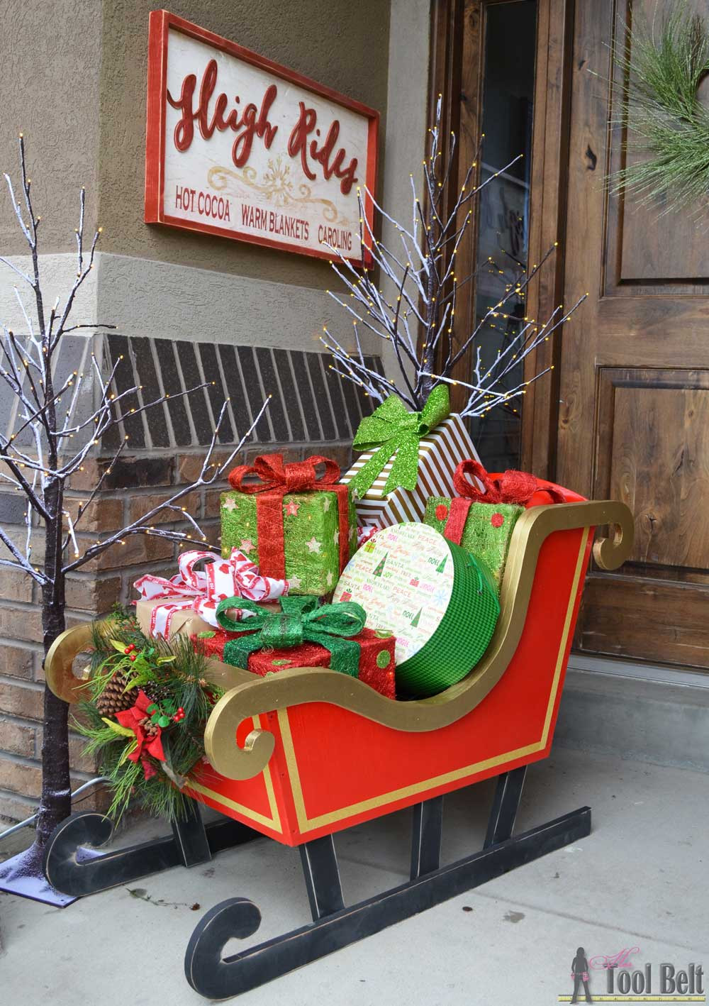 Best ideas about DIY Christmas Lawn Decorations
. Save or Pin DIY Santa Sleigh Her Tool Belt Now.