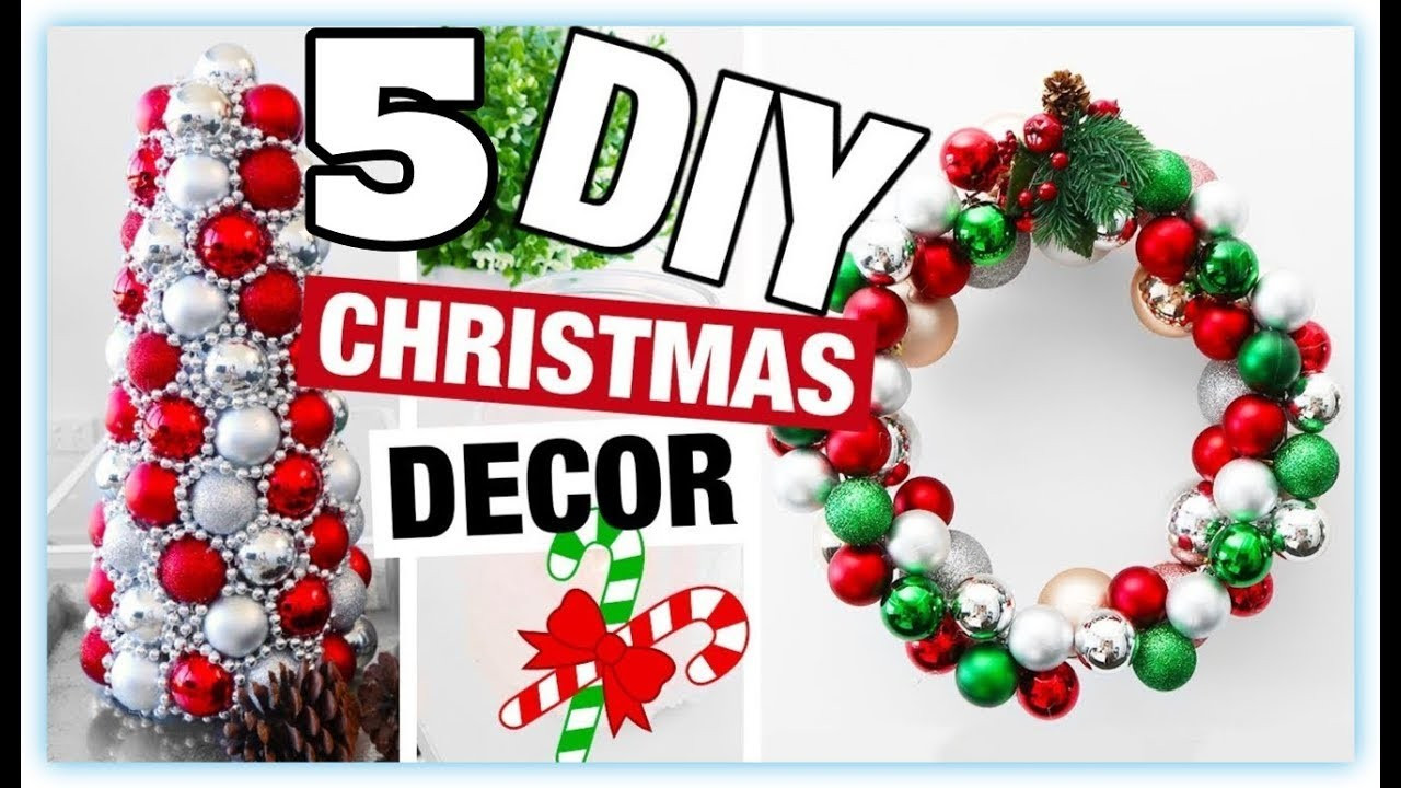 Best ideas about DIY Christmas Ornaments 2019
. Save or Pin DIY Christmas Decor 5 Easy Crafts Ideas at Christmas Now.