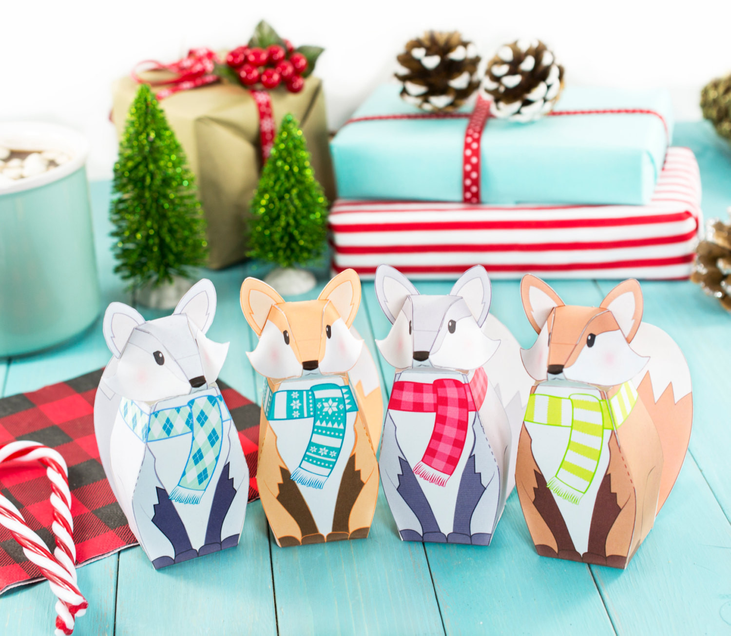 Best ideas about DIY Christmas Party Favors
. Save or Pin Printable Winter Fox Gift Boxes DIY Christmas Party Favor Now.