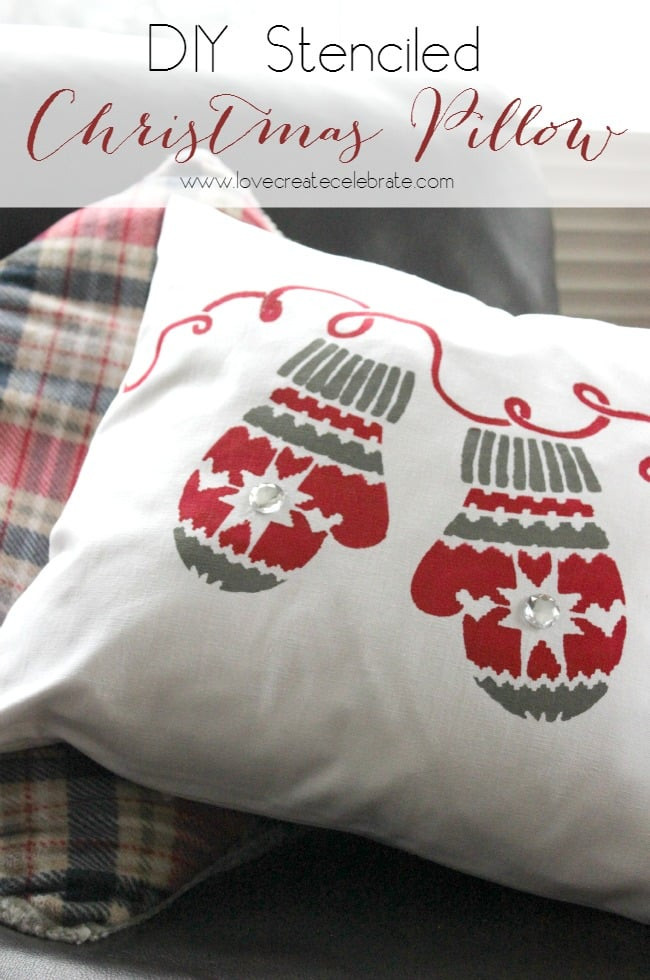 Best ideas about DIY Christmas Pillows
. Save or Pin Stenciled Christmas Pillow Love Create Celebrate Now.