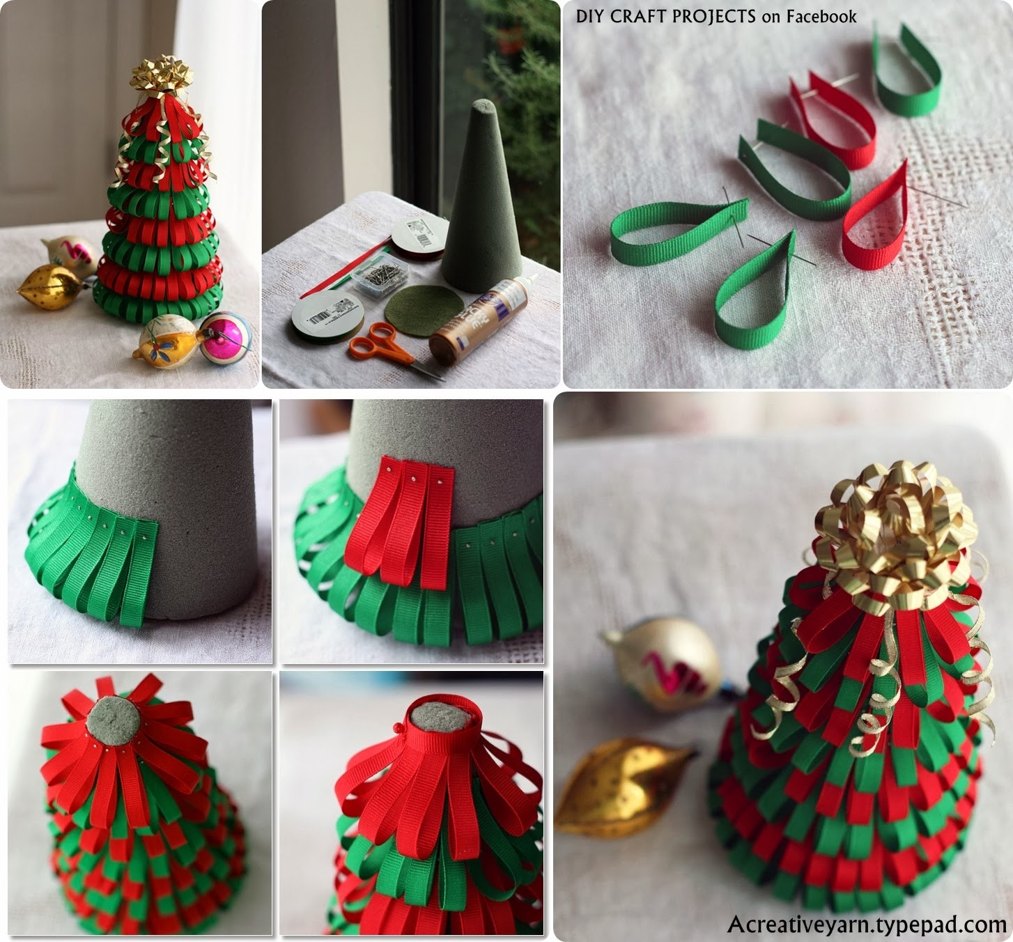 Best ideas about DIY Christmas Projects
. Save or Pin DIY Ribbon Christmas Tree DIY Craft Projects Now.