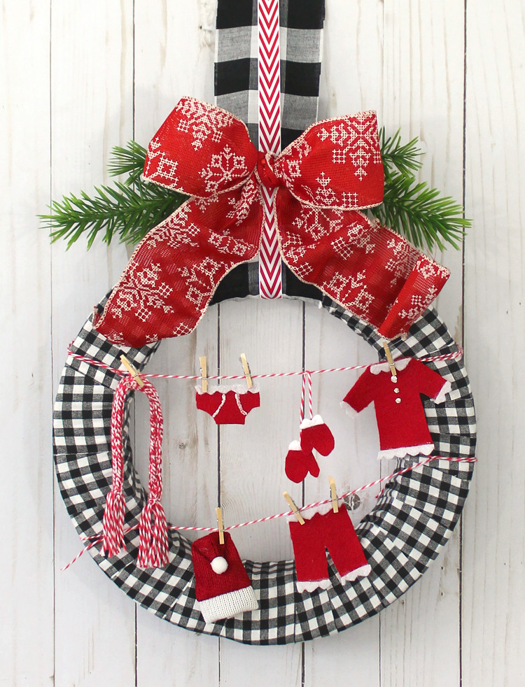Best ideas about DIY Christmas Reef
. Save or Pin Santa s Laundry DIY Christmas Wreath thecraftpatchblog Now.