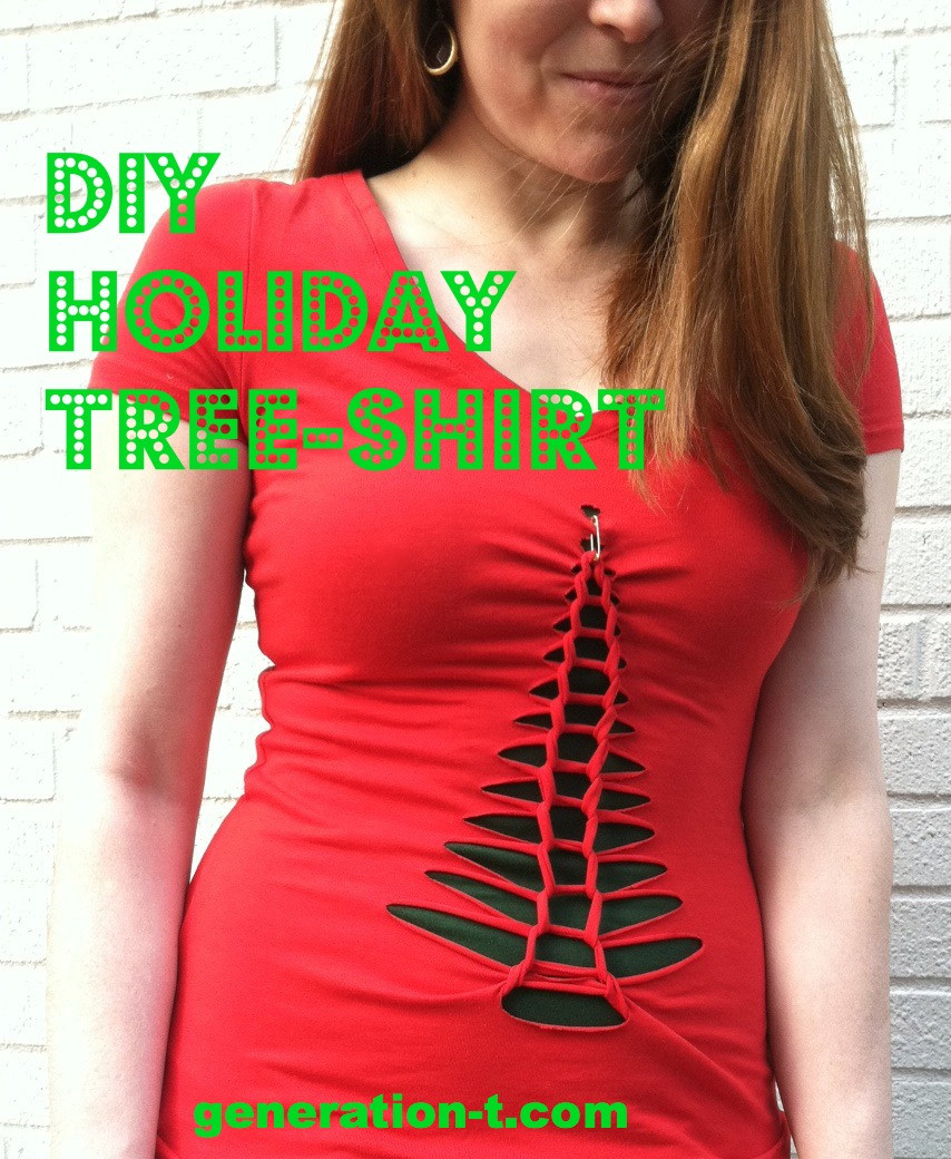 Best ideas about DIY Christmas Shirts
. Save or Pin DIY A Holiday Tree Shirt Generation T Now.