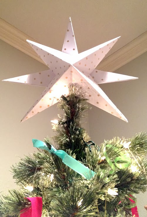 Best ideas about DIY Christmas Star Tree Topper
. Save or Pin The Happy Homebo s DIY Paper Star Christmas Tree Topper Now.