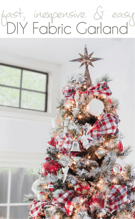 Best ideas about DIY Christmas Tree Garland
. Save or Pin Fast Inexpensive and Easy DIY Fabric Garland Pocketful Now.
