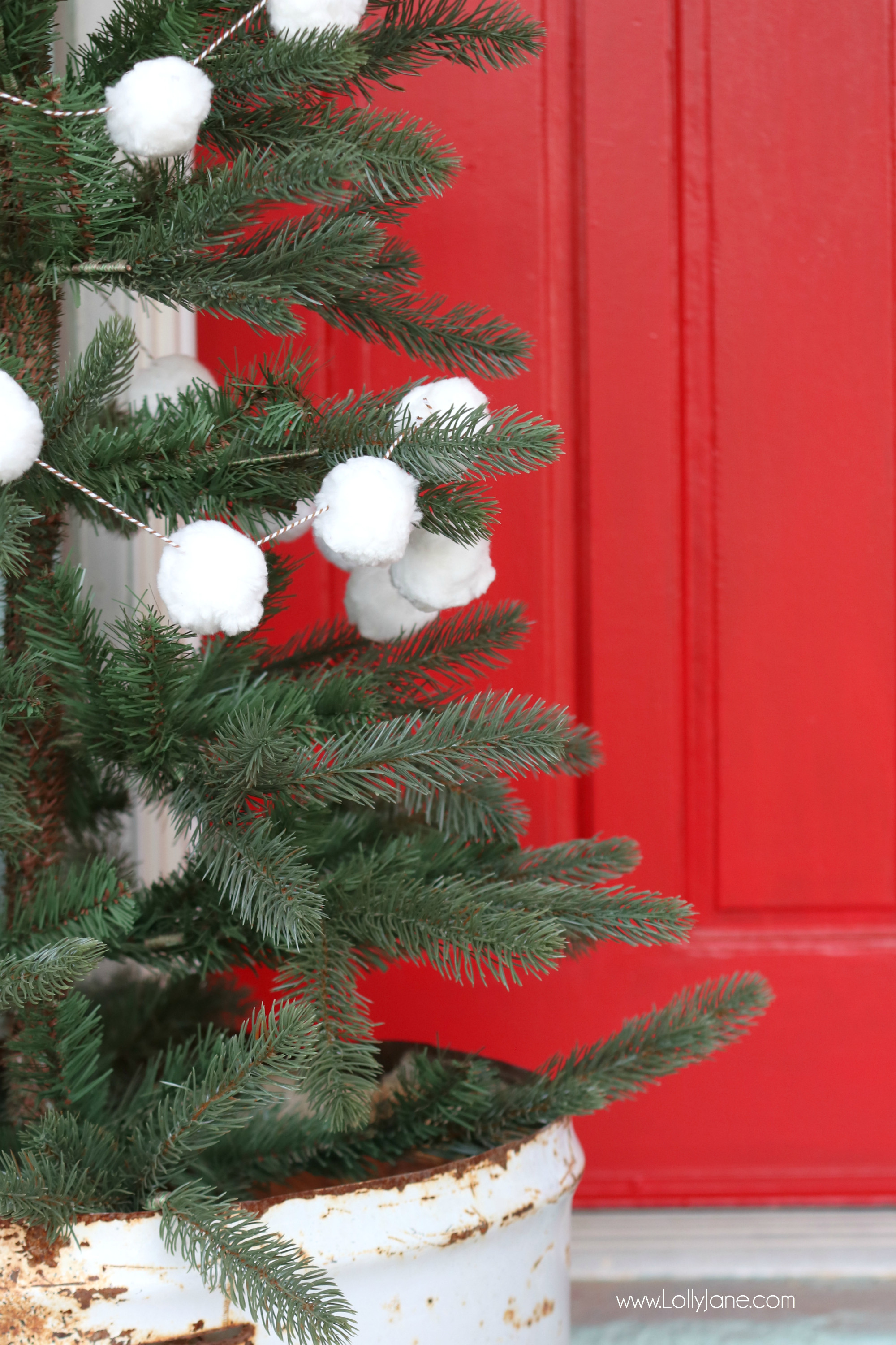 Best ideas about DIY Christmas Tree Garland
. Save or Pin White Pom Pom Christmas Tree Garland Tutorial Now.