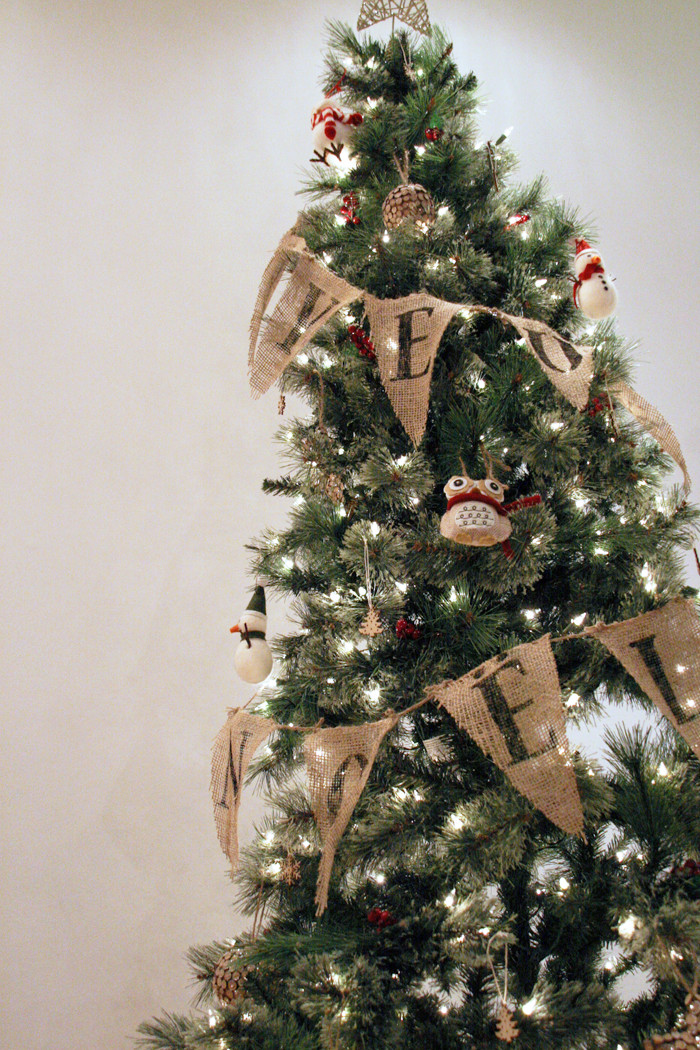 Best ideas about DIY Christmas Tree Garland
. Save or Pin My Little Secrets DIY Series Burlap Bunting Garland Now.