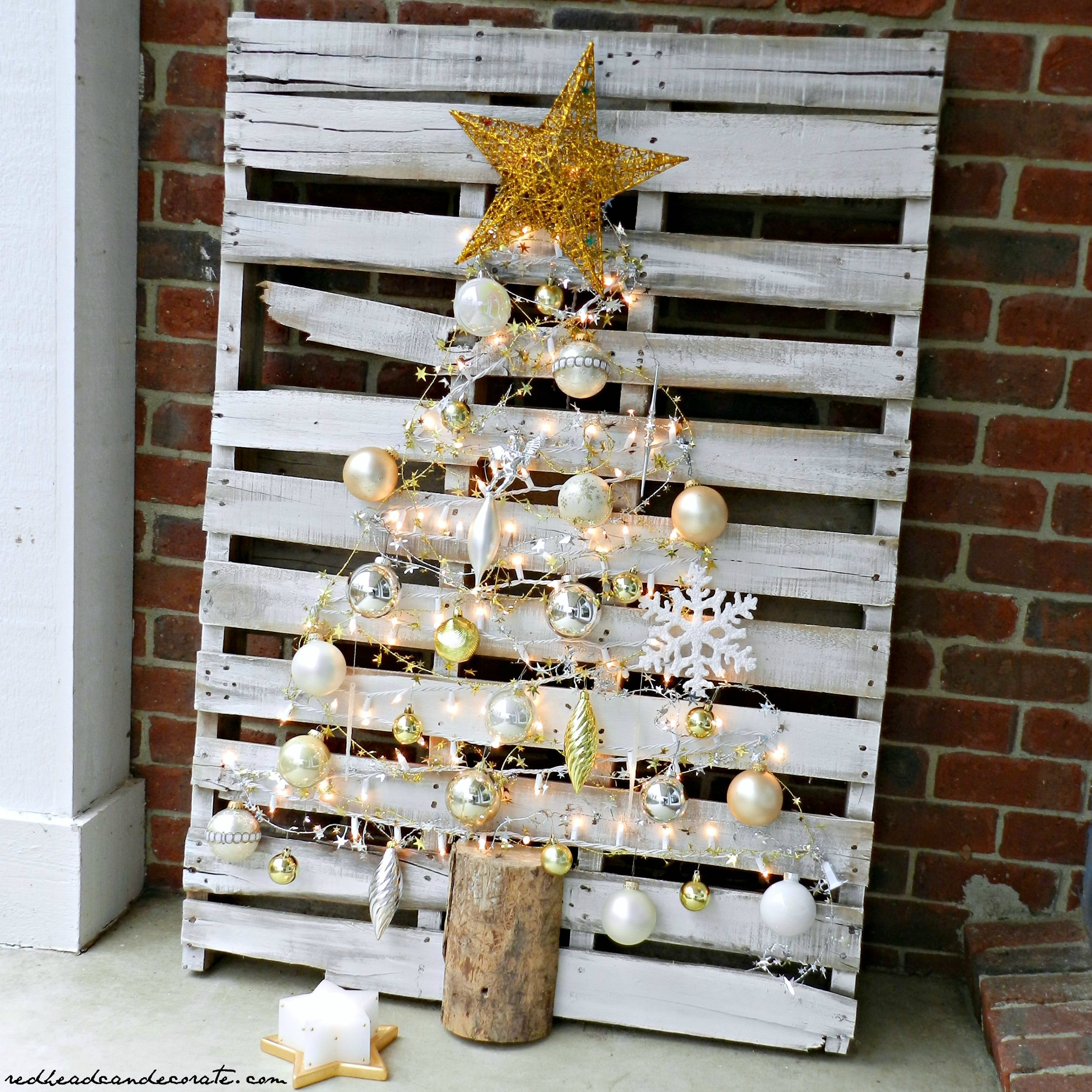 Best ideas about DIY Christmas Tree Ideas
. Save or Pin Pallet Christmas Tree Redhead Can Decorate Now.