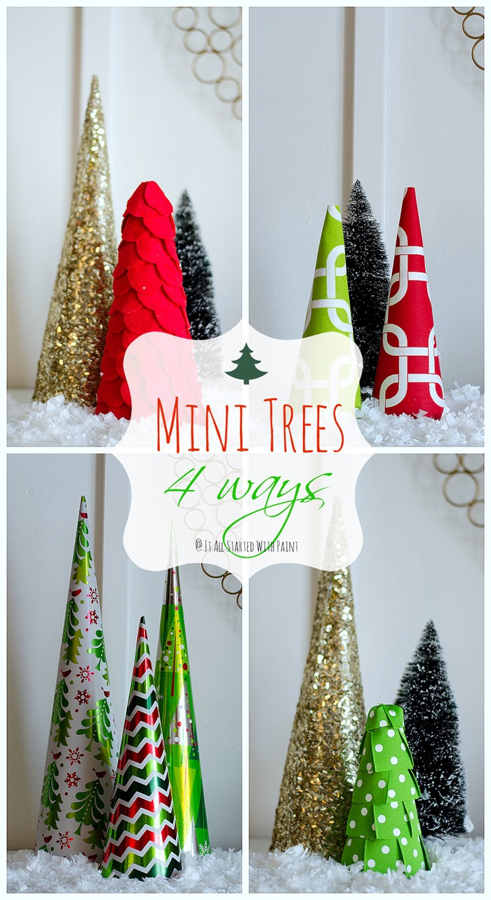 Best ideas about DIY Christmas Tree Ideas
. Save or Pin Christmas Craft Idea Mini Trees Now.