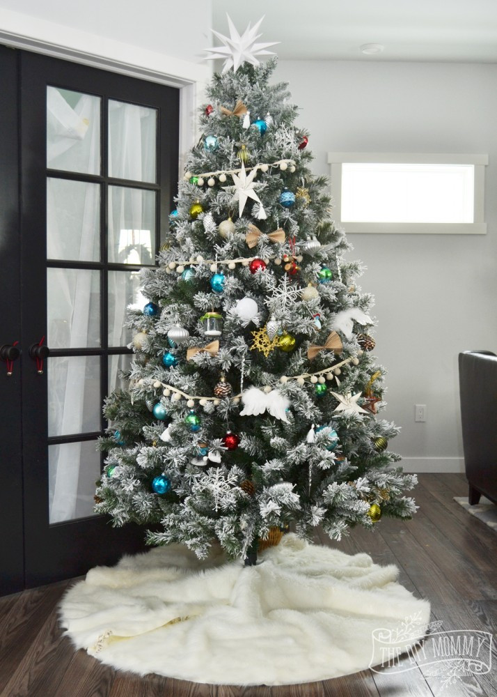 Best ideas about DIY Christmas Tree Skirts
. Save or Pin Make A No Sew Faux Fur Christmas Tree Skirt HomeForChristmas Now.