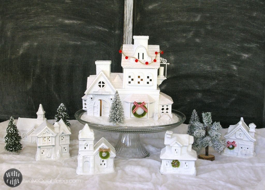 Best ideas about DIY Christmas Villages
. Save or Pin How to Make a Glitter House Village the easy way Now.