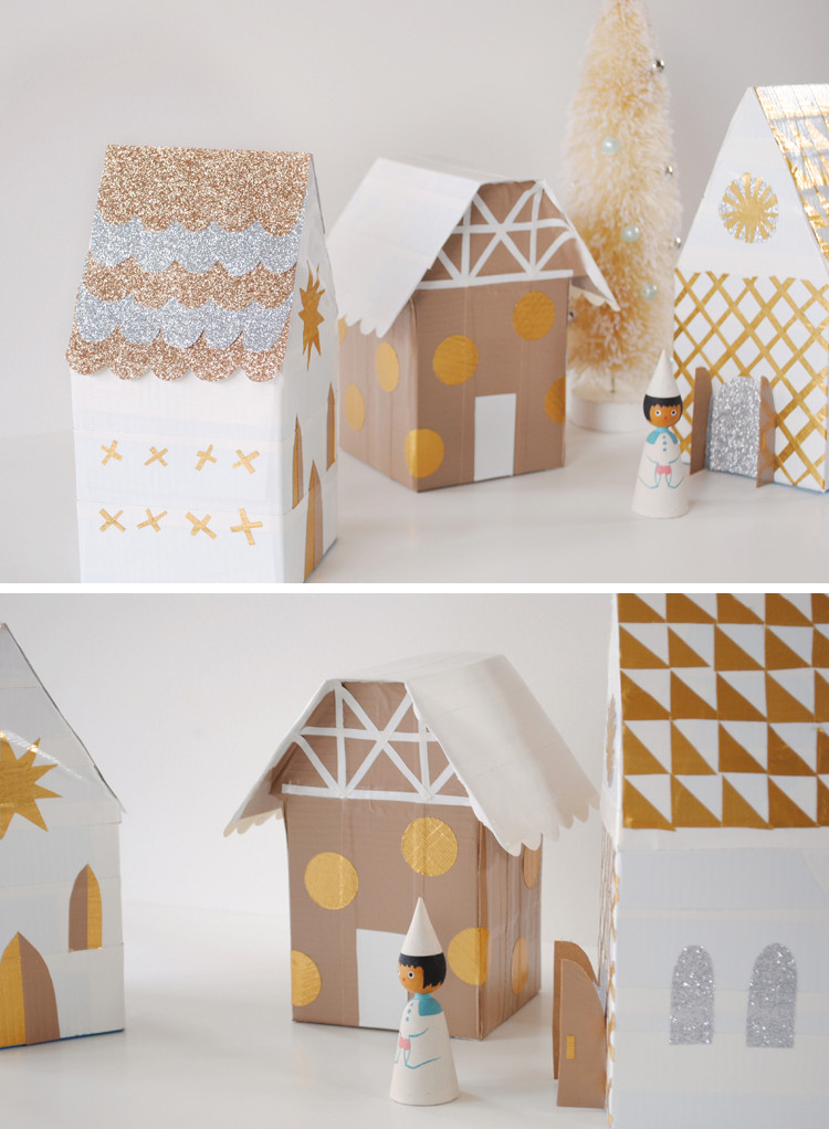 Best ideas about DIY Christmas Villages
. Save or Pin mer mag Christmas Village with Duct Tape and Tissue Boxes Now.