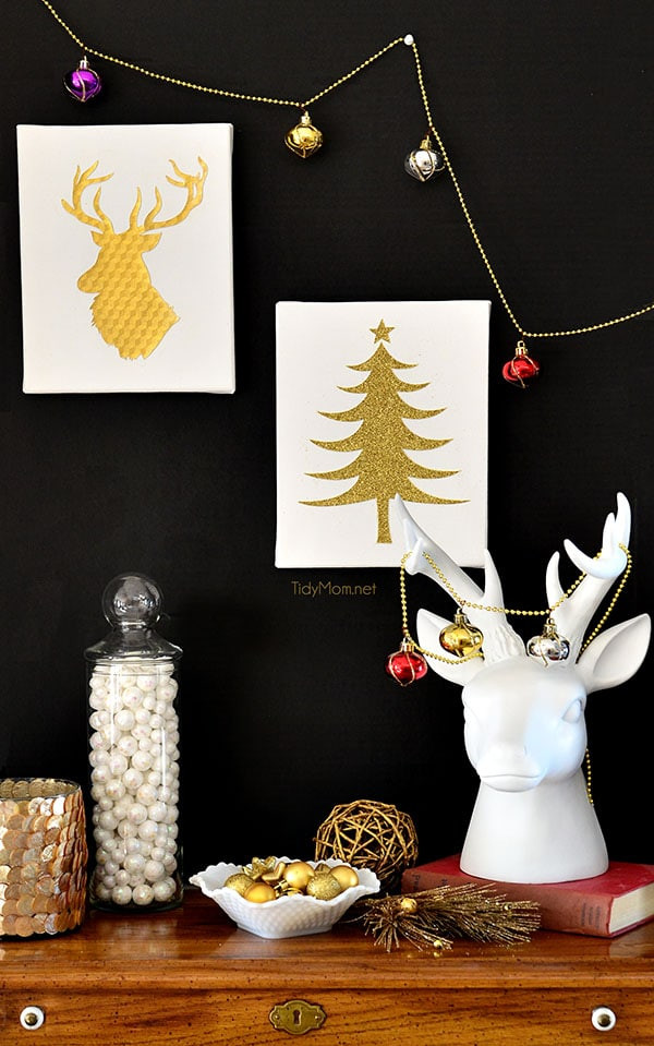 Best ideas about DIY Christmas Wall Decoration
. Save or Pin DIY Christmas Wall Art Now.