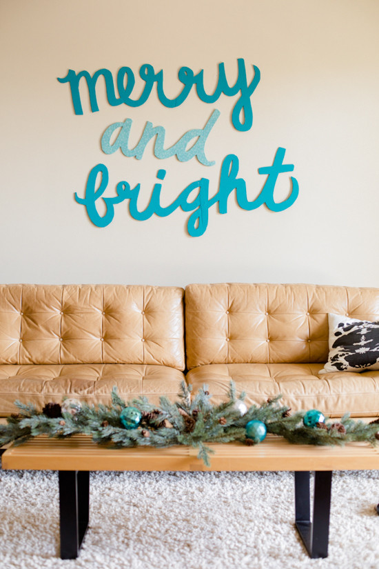 Best ideas about DIY Christmas Wall Decoration
. Save or Pin Make This Merry & Bright Holiday Wall Art DIY Paper and Now.