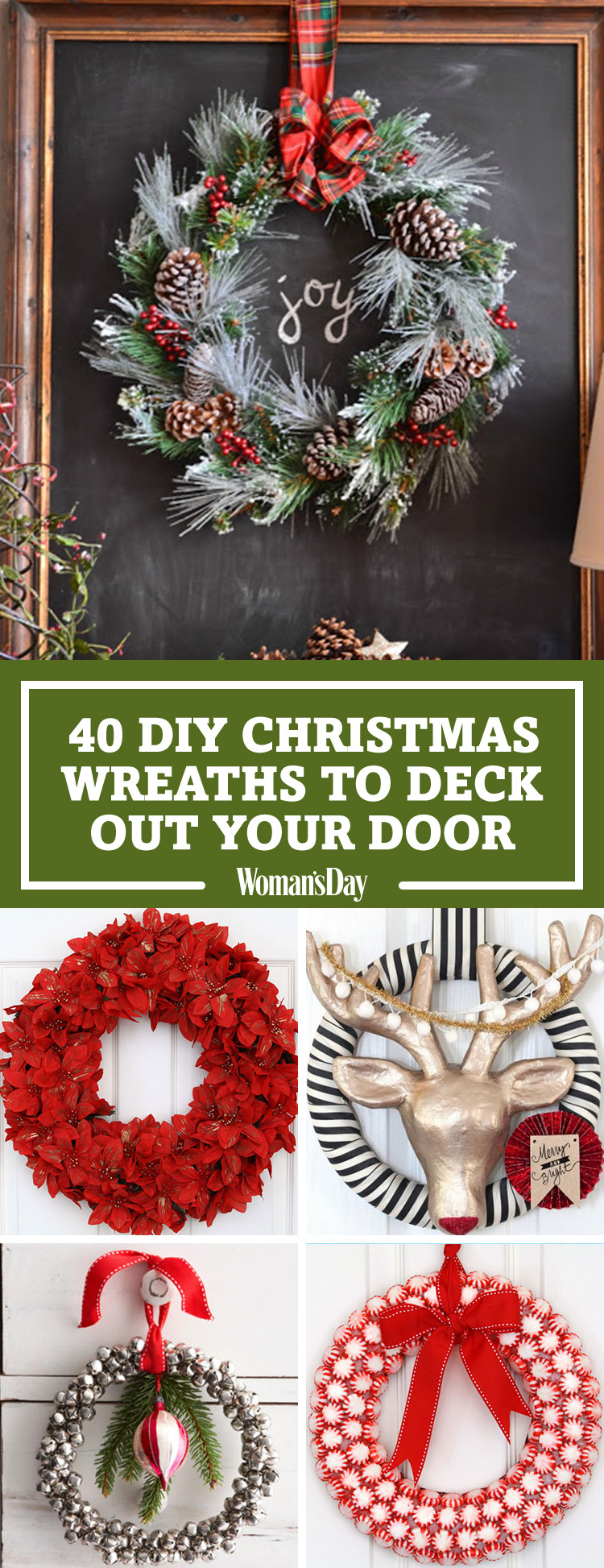 Best ideas about DIY Christmas Wreath Ideas
. Save or Pin 40 DIY Christmas Wreath Ideas How To Make a Homemade Now.