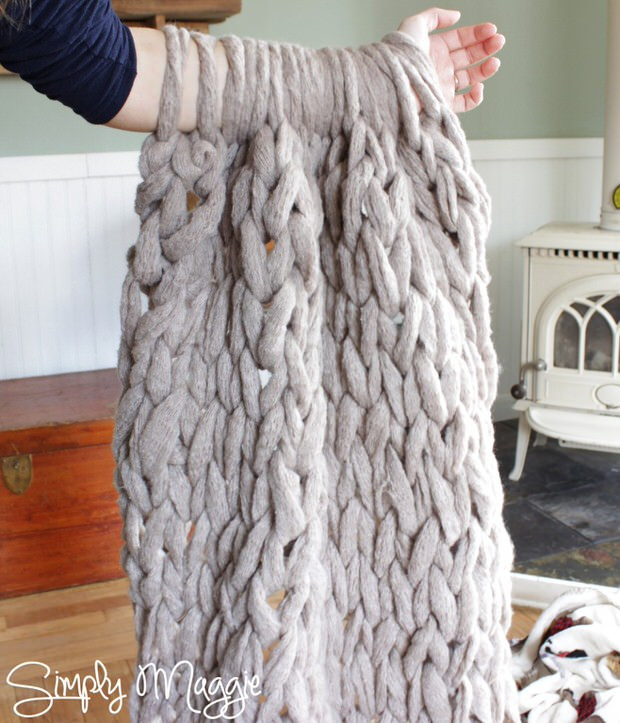 Best ideas about DIY Chunky Knit Blanket
. Save or Pin Easy DIY Chunky Throw Blankets • The Bud Decorator Now.